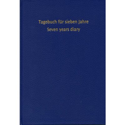 Tagebuch für 7 Jahre, dunkelblau