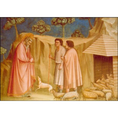 Giotto di Bondone. Joachim bei den Schafen
