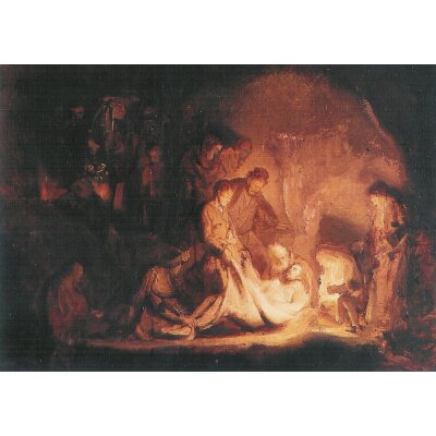 Rembrandt. Grablegung Christi