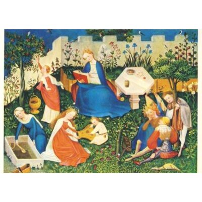Oberrheinischer Meister. Paradiesgärtlein um 1410