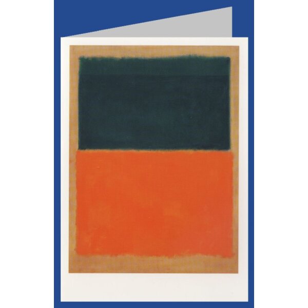 Mark Rothko. Grün und Mandarinfarben auf Rot