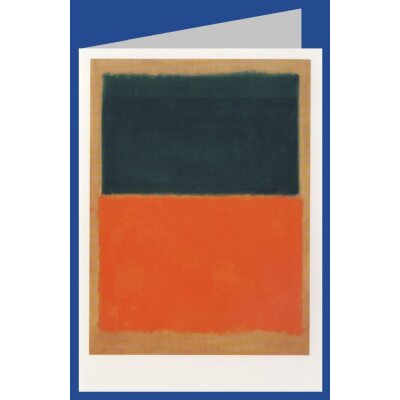 Mark Rothko. Grün und Mandarinfarben auf Rot