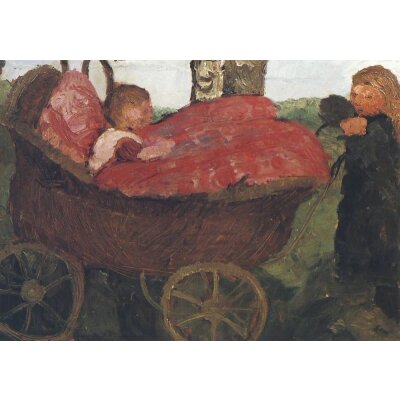 Modersohn-Becker. Der Kinderwagen, 1904