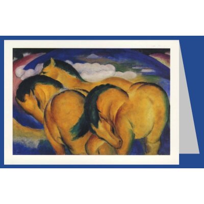 Franz Marc. Die kleinen gelben Pferde, 1912