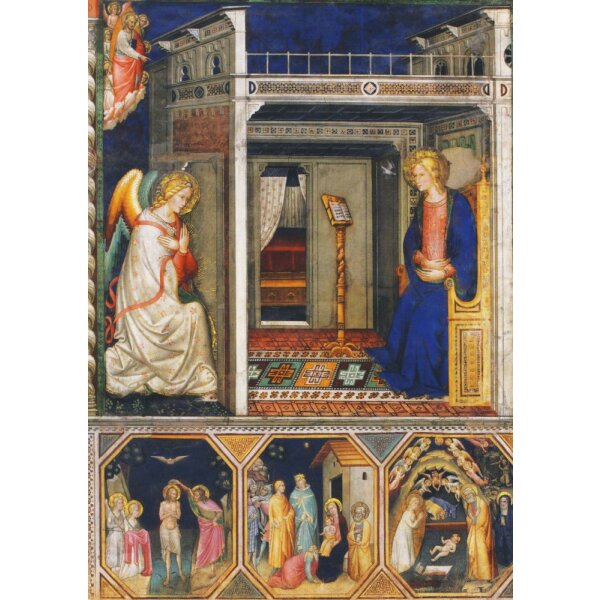 Agnolo Gaddi. Verkündung an Maria, 14. Jh.