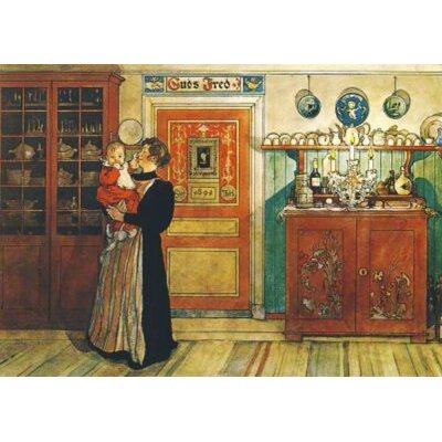 Mutter und Kind im Zimmer, Larsson