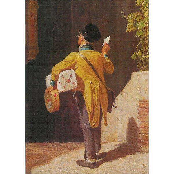 Carl Spitzweg. Der Briefbote, Ausschnitt