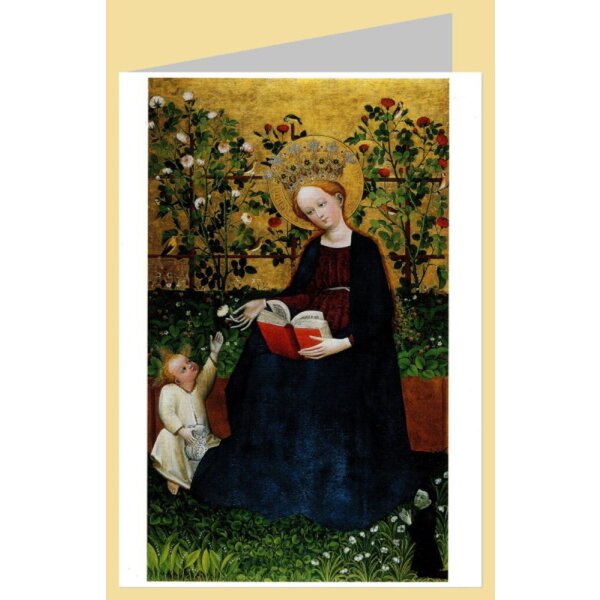 Meister/Paradiesgärtleins. Madonna in den Erdbeeren,1425. DK