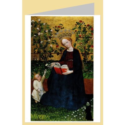 Meister/Paradiesgärtleins. Madonna in den Erdbeeren,1425. DK