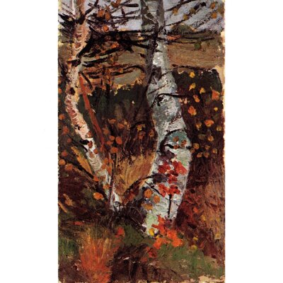 Modersohn-Becker. Birken im Herbst, 1904