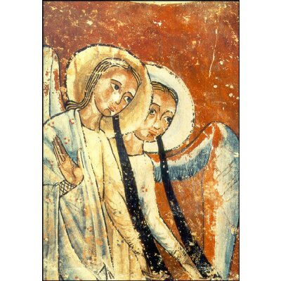 Meister von Llucá. Posauneblasende Engel, um 1200