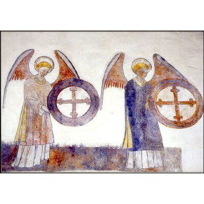 Zwei Engel, 15. Jh. Chor der ref. Kirche
