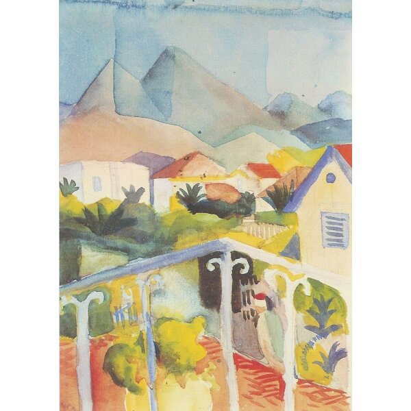 August Macke. Saint Germain bei Tunis, 1914