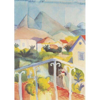 August Macke. Saint Germain bei Tunis, 1914