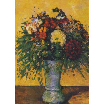 Paul Cézanne. Blumenstrauß in blauer Vase,...