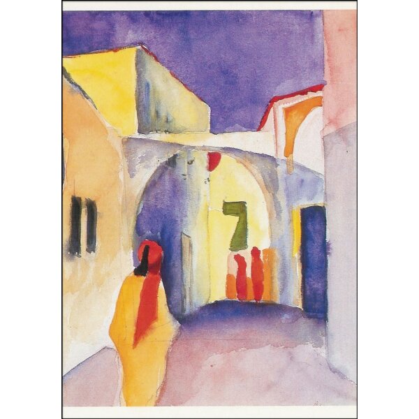 August Macke. Blickin eine Gasse, 1914