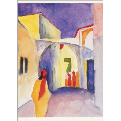 August Macke. Blickin eine Gasse, 1914