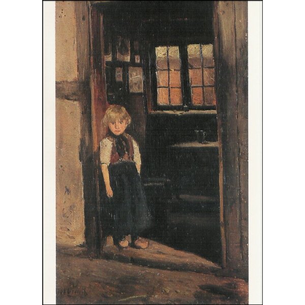 Otto Modersohn. Mädchen im Türrahmen, 1888