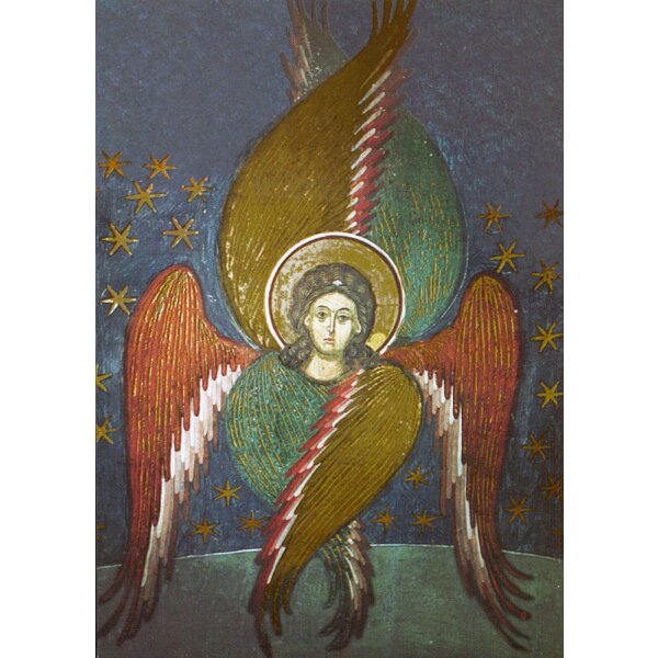 Cherubim aus "Himmlische Hierarchien". Anf.16.Jh.Fresko