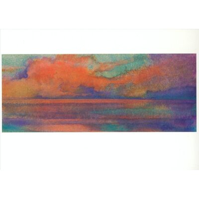 Hans Geissberger. Rote Wolken am Meer