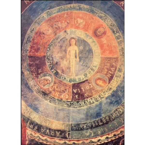 Romanisch. Mikrokosmos des Menschen, XIII. Jh.