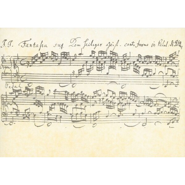 Bach, Johann-S. Fantasia super "Komm heiliger Geist". KK