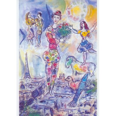 Marc Chagall. Über den Dächern von Paris, 1970