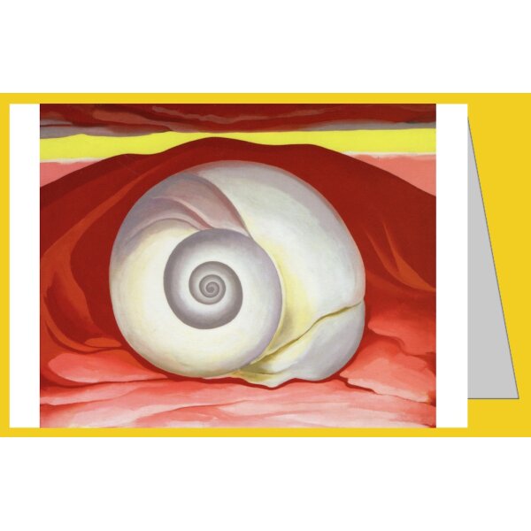 Georgia O`Keeffe. Rote Hügel mit weißer Muschel, 1938