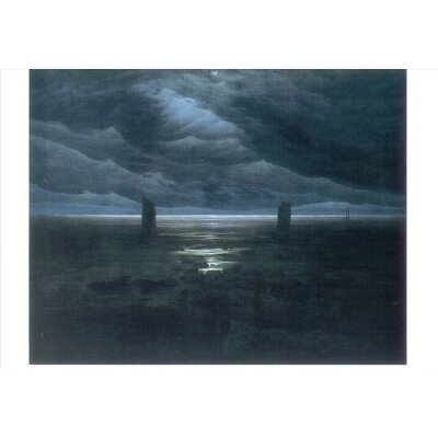 Caspar David Friedrich. Meeresufer im Mondschein