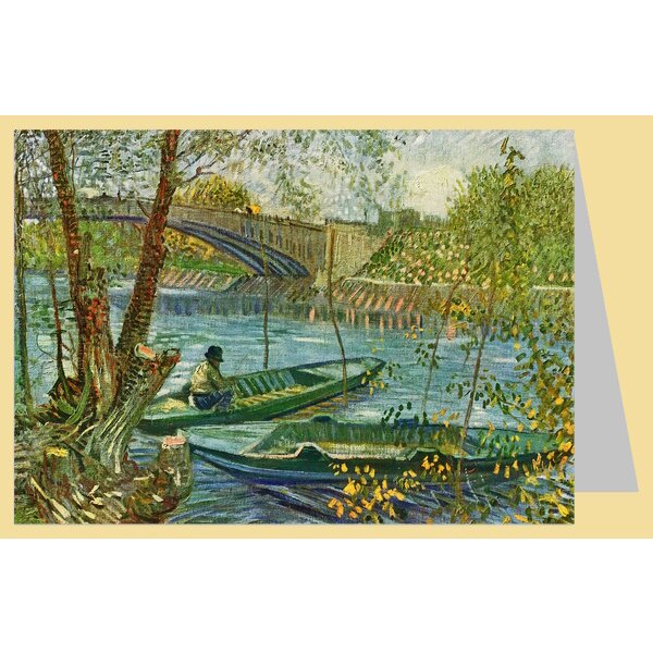 Vincent van Gogh. Angeln im Frühling, die Brücke von Clichy