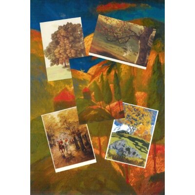 Set "Herbstbäume II" mit 5 verschiedene...