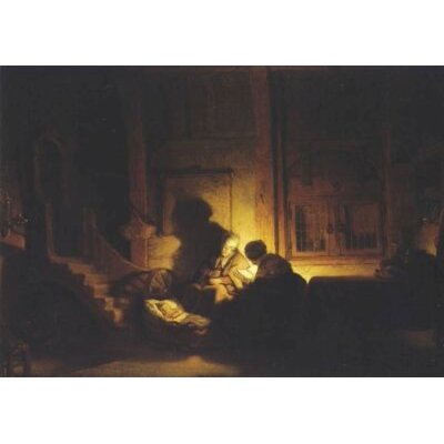 Rembrandt. Die alte Anna mit Maria und dem Kind