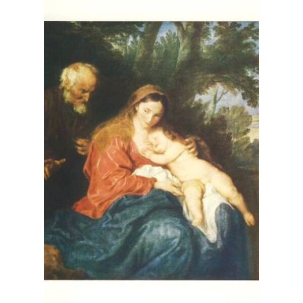 Anthonis van Dyck. Ruhe auf der Flucht nach Ägypten. KK