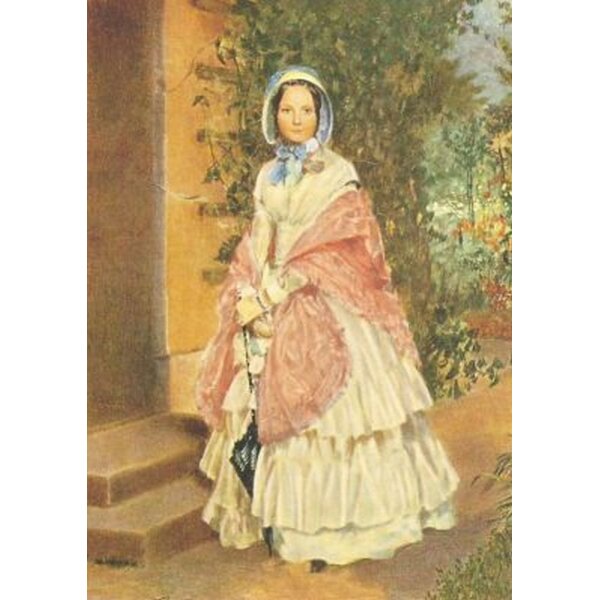 Adolph Menzel. Frau Clara Schmidt von Knobelsdorff, 1848