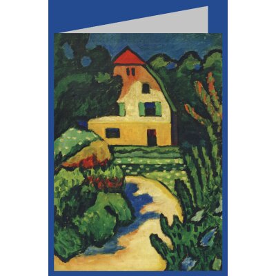 Gabriele Münter. Das rote Haus, 1909