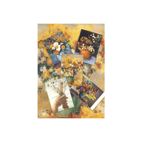 Set "Herbstblumen" mit 5 verschiedene Karten