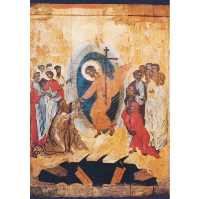 Russische. Christi Auferstehung (Höllenfahrt) Ikone