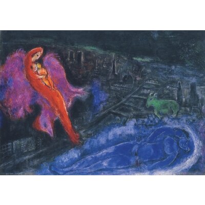 Marc Chagall. Die Seine-Brücken, Detail, 1954. KK