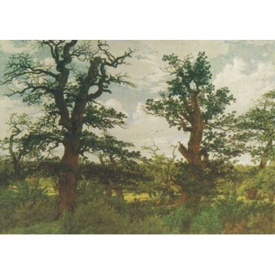 Caspar David Friedrich. Landschaft mit Eichen und Jäger