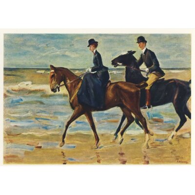 Max Liebermann. Reiter und Reiterin am Strand