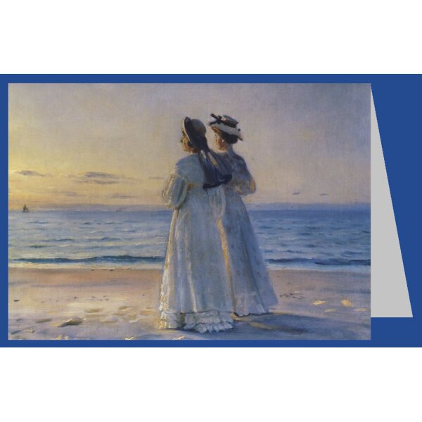 Michael Ancher. Zwei Frauen am Strand von Skagen, 1908