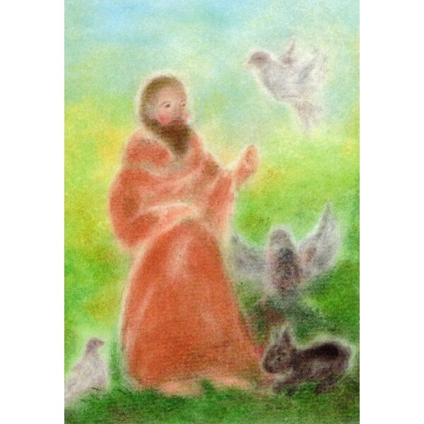 Andrea Reiß. Franz von Assisi (Heiliger Franziskus) Kunstdruck