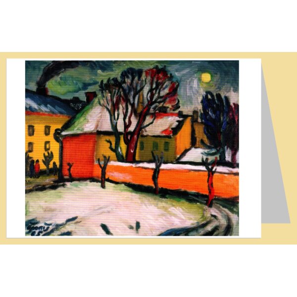Jonas Tschefonis. Häuserwinkel in Wilna, 1965