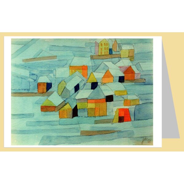 Johannes Itten. Dorf im Winter, 1965