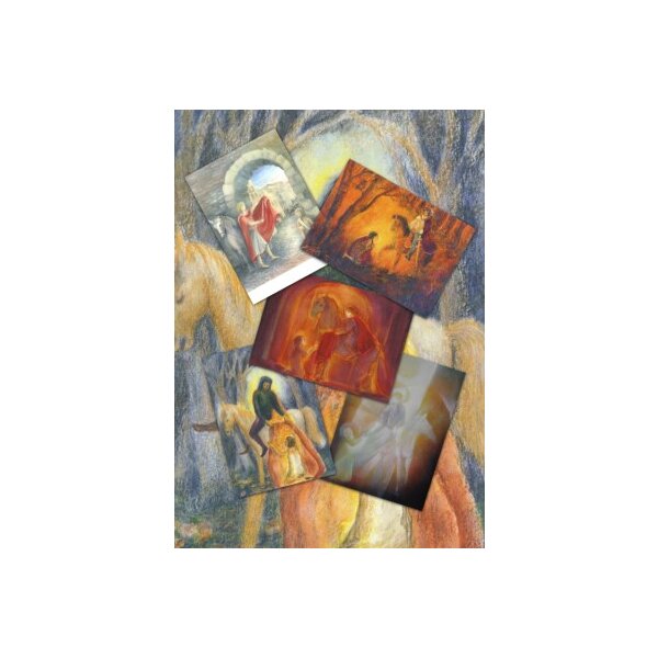 Set "St. Martin - Aquarell" mit 5 verschiedene Karten