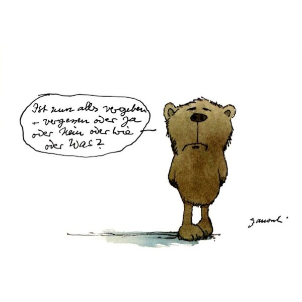 Janosch. ist nun alles vergeben....