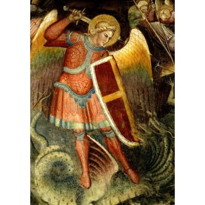 Spinello Aretino. Ausschnitt aus Sturz der Engel, 1404