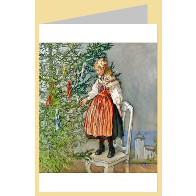 Carl Larsson. Das Schmücken des Baumes, 1917