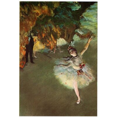 Edgar Degas. Die Ballerina oder Tänzerin auf der Bühne