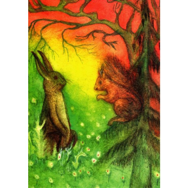 Jula Scholzen-Gnad. Der Hase und das Eichhörnchen